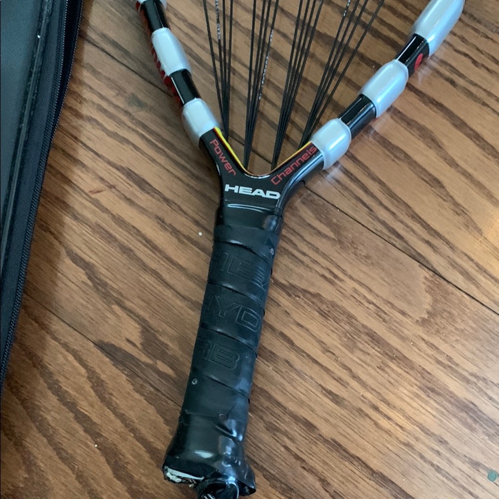 Head Black and Gray Outdoor Raquet ball Racket with Enhanced Grip